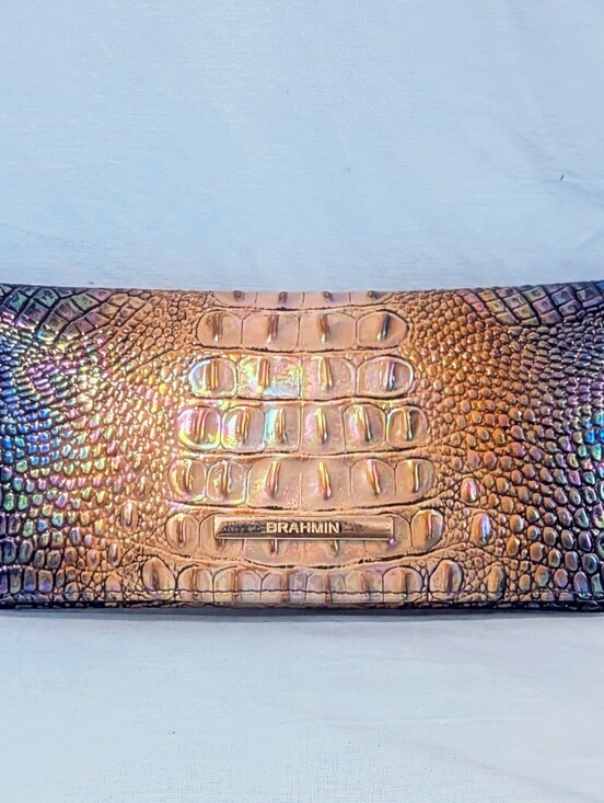 Brahmin Handbags - 🔷 EUC Brahmin Ady Wallet in Bluestone Mini Melbourne